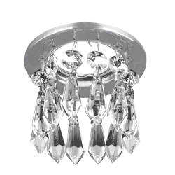 Светильник Gauss Brilliance PT003, Кристалл/Хром, Gu5.3 1/30 PT003 - фото 38484