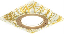 Светильник Gauss Backlight BL074 Квадрат. Золотой узор/Золото, Gu5.3, LED 2700K 1/40 BL074 - фото 38500