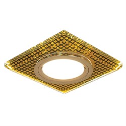 Светильник Gauss Backlight BL075 Квадрат. Кристалл/Черный/Золото, Gu5.3, LED 2700K 1/40 BL075 - фото 38501