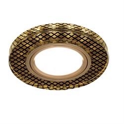 Светильник Gauss Backlight BL076 Круг Кристалл/Черный/Золото, Gu5.3, LED 2700K 1/40 BL076 - фото 38502