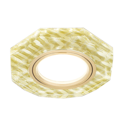 Светильник Gauss Backlight BL079 Восемь гран. Золотые нити/Золото, Gu5.3, LED 2700K 1/40 BL079 - фото 38505