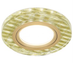 Светильник Gauss Backlight BL080 Круг гран. Золотые нити/Золото, Gu5.3, LED 2700K 1/40 BL080 - фото 38506