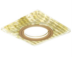 Светильник Gauss Backlight BL081 Квадрат. Золотые нити/Золото, Gu5.3, LED 2700K 1/40 BL081 - фото 38507