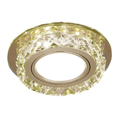 Светильник Gauss Backlight BL043 Кругл. Шампань/Кристалл/Хром, Gu5.3, LED 2700K 1/40 BL043 - фото 38516