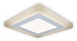 Светильник Gauss Backlight кв 6+3W 540lm 3000K 180-265V IP20 монт ?120 145*145*31мм 3 реж  LED 1/40 BL122 - фото 38527