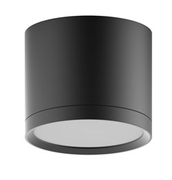 Светильник Gauss Overhead накл цил 6W 720lm 4100K 170-240V IP20 88*75мм черный с расс LED 1/30 HD017 - фото 38530