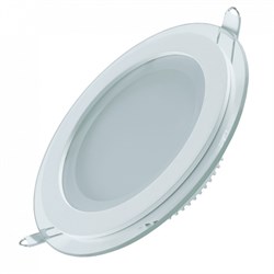 Светильник Gauss Glass круг 6W 490lm 4000K 220-240V IP20 монт ?70 100*35 с дек стеклом LED 1/40 947111206 - фото 38562