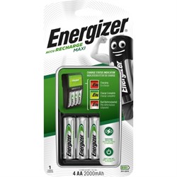 Зарядное устройство для аккумуляторных батареек ENERGIZER Maxi Charger + 4 аккумулята AA 2000mh 7638900321401 - фото 38694