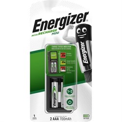 Зарядное устройство   для Ni-MH Ni-Cd  ENERGIZER Mini Charger 2 AAA 700mh  (блистер 1шт) 7638900421446 - фото 38695