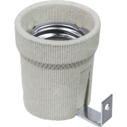 Патрон электрический Navigator 71 619 NLH-CL-H-E27 керамический с держателем Е27 71619 - фото 38703