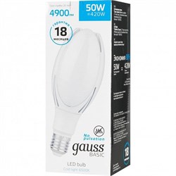 Лампа Gauss Basic BT110 AC180-240V 50W 4900lm 6500K E40 LED 1/20 11834352 - фото 38775