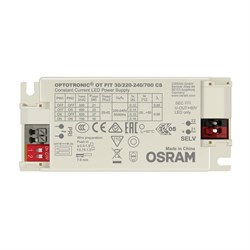 Драйвер СНЯТО OT FIT 30/220…240/  500/600/650/700мА DIP- перекл  11,5...29,4W 23...42V -   OSRAM (замена на 4052899617322) 4052899435636 - фото 38903
