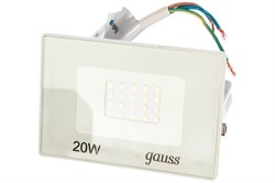 Прожектор Gauss Elementary 20W 1750lm 6500K 200-240V IP65 белый LED 1/20 613120320 - фото 40251