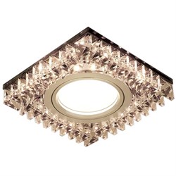 Светильник Gauss Backlight BL031 Квадрат. Черн.Кристал/Хром, Gu5.3, LED 2700K 1/40 BL031 - фото 40263