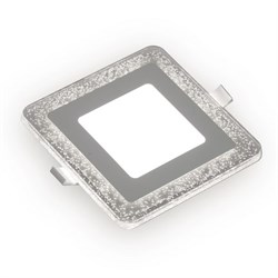 Светильник Gauss Bubbles кв6+3W, 540lm 3000K 180-265V IP20 монт ?120 143*143**31мм 3 реж LED 1/40 BL322 - фото 40455