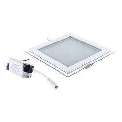Светильник Gauss Glass кв 18W 1390lm 3000K 220-240V IP20 монт ?155х155 200*200*30 с дек стек LED 1/2 948111118 - фото 40460