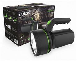 Фонарь прожекторный Gauss модель GFL601 7W 200lm Li-ion 3000mAh LED 1/10/30 GF601 - фото 40891