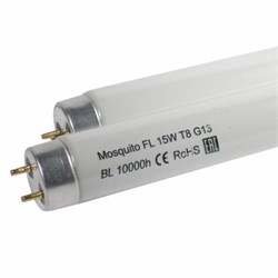 Лампа ультрафиолетовая Mosquito FL T8 15W BL G13 в пленке (ловушки для насекомых/полимеризация) Mosquito T8 15W BL G13 shatter resistant - фото 40966
