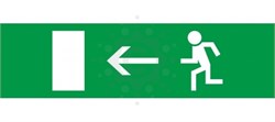 Пиктограмма "Бегущий человек стрелка налево" для светильника Pelastus PL EM 3.0 295x108мм 17082022918 - фото 40972