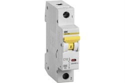 Выкл. авт. ВА47-60M 1Р 10А 6кА С IEK MVA31-1-010-C - фото 41084