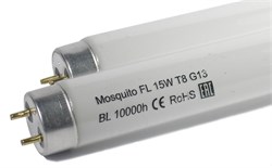 Лампа ультрафиолетовая Mosquito T8 15W G13 (ловушки для насекомых/полимеризация) Mosquito-T8-15W-BL - фото 41106