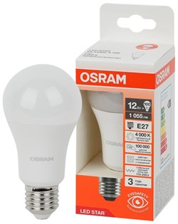 Лампа светодиодная LS CLA 100  12W/840 170-250V FR  E27 1055 lm  40000h d60x120 OSRAM 4058075695320 - фото 41307