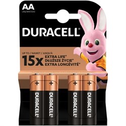 Батарейки Duracell Basic LR06 АА пальчиковые 4BL (блистер 4шт) 5000394127050 - фото 41350