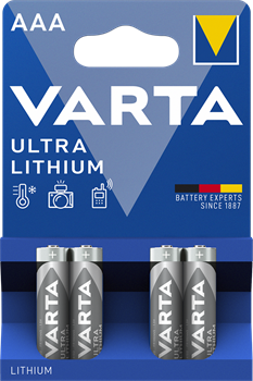 Батарейки VARTA ULTRA LITHIUM FR03 ААА (блистер 4 шт) 4008496680436 - фото 41370