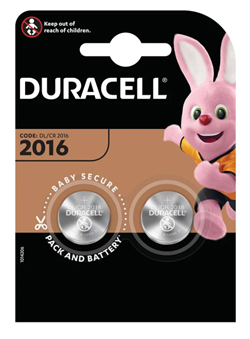 Батарейки DURACELL CR2016 BL2 (блистер 2шт) 5000394045736-1 - фото 41372