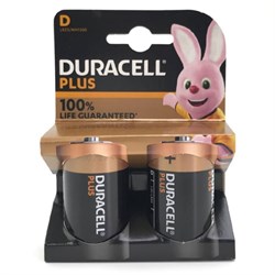 Батарейки Duracell LR20 2BL PLUS (блистер 2шт) 5000394141988 - фото 41374