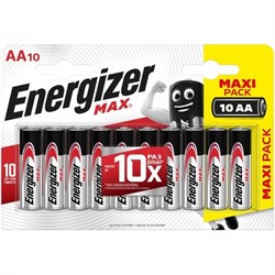 Батарейки Energizer Max LR06 E91 АА пальчиковые BL10 (блистер 10шт) Eco 7638900437775 - фото 41398