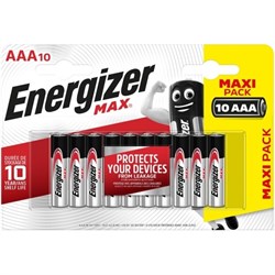 Батарейки мизинчиковые Energizer Max LR03/E92/ААА BL10 (блистер 10шт) Eco 7638900438239 - фото 41399
