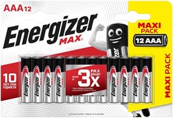 Батарейки ENERGIZER MAX LR03/E92/ААА BL12 (блистер 12шт) 7638900438031 - фото 41442