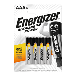 Батарейки ENERGIZER Alkaline Power LR03/E92/ААА B4 (блистер 4шт) 7638900247893 - фото 41443