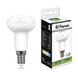 Лампа светодиодная, 16LED(7W) 230V E14, 4000K, LB-450 Feron 25514-1 - фото 43293