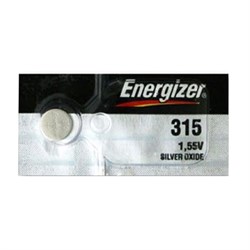 Батарейки серебряно-цинковые ENERGIZER Silver Oxide SR315 BL1 (блистер 1шт) 7638900055504 - фото 46673