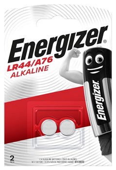 Батарейки алкалиновые ENERGIZER Alkaline LR44 / A76 BL2, 2 шт, G13 7638900083071 - фото 55775