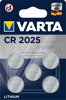Батарейки литиевые VARTA ELECTRONICS CR 2025 (блистер 5шт) 4008496850891 - фото 56386