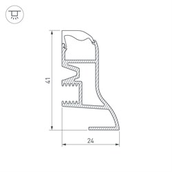 Профиль ARH-PLINTUS-2000 ANOD (Arlight, Алюминий) 026604 - фото 56421