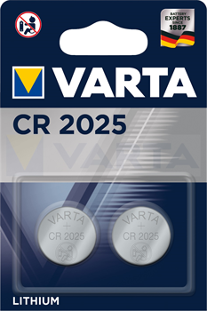 Батарейки литиевые VARTA ELECTRONICS CR2025 (блистер 2шт) 4008496746422 - фото 56493