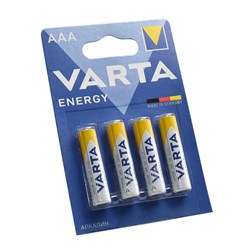 Батарейки VARTA ENERGY LR03 AAA BL4- штука 2000000628677 - фото 57056