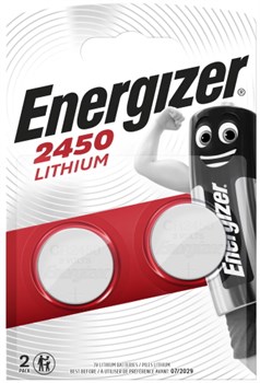 Батарейки литиевые ENERGIZER Lithium CR2450 BL2 2 шт 7638900381795 - фото 57095