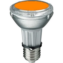 Лампа BLV    HIT-PAR 20 35W  or  E27 35W 95V 0,5 A   8500cd  6000h   u360  оранжевая -  цветная 132250 - фото 5729