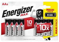Батарейки ENERGIZER MAX LR06/E91/AA BL8 (блистер 8шт) 7638900410242 - фото 57780
