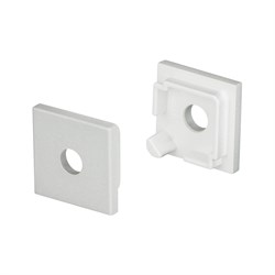 Заглушка SL-KANT-H16 SQUARE с отверстием (arlight, Пластик) 024485 - фото 58505