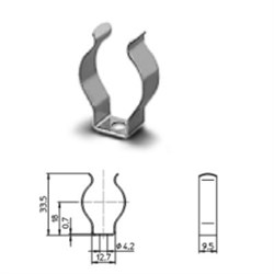 37 STUCCHI Клипса T8 26мм SVD (20400 VS) 000702 - фото 6044