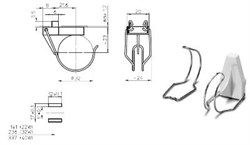 40150 VS Клипса T10 G10q для патрона 40100 на защёлках +скобка 94113 d=32 h=23 101532 - фото 6045