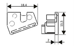 Заглушка EDGE-08-GREY глухая (arlight, Пластик) 021828 - фото 60485