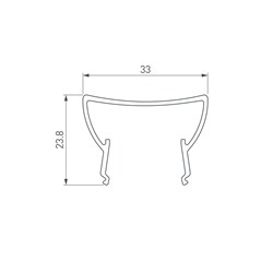 Экран ARH-WIDE-(B)-H20-2000 TPZ Frost-PM (Arlight, Пластик) 018821 - фото 61657