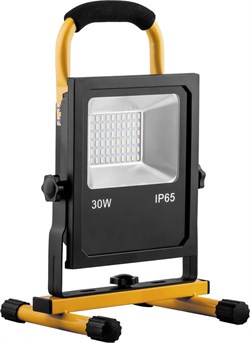 Прожектор светодиодный переносной с зарядным устройством 30W, 6400K, 60xSMD5730, IP65, LL-913  32089-2 - фото 62694